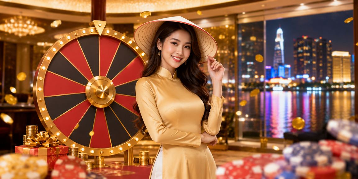Sòng bài trực tuyến tại TP Hồ Chí Minh với biểu tượng nón lá Việt Nam